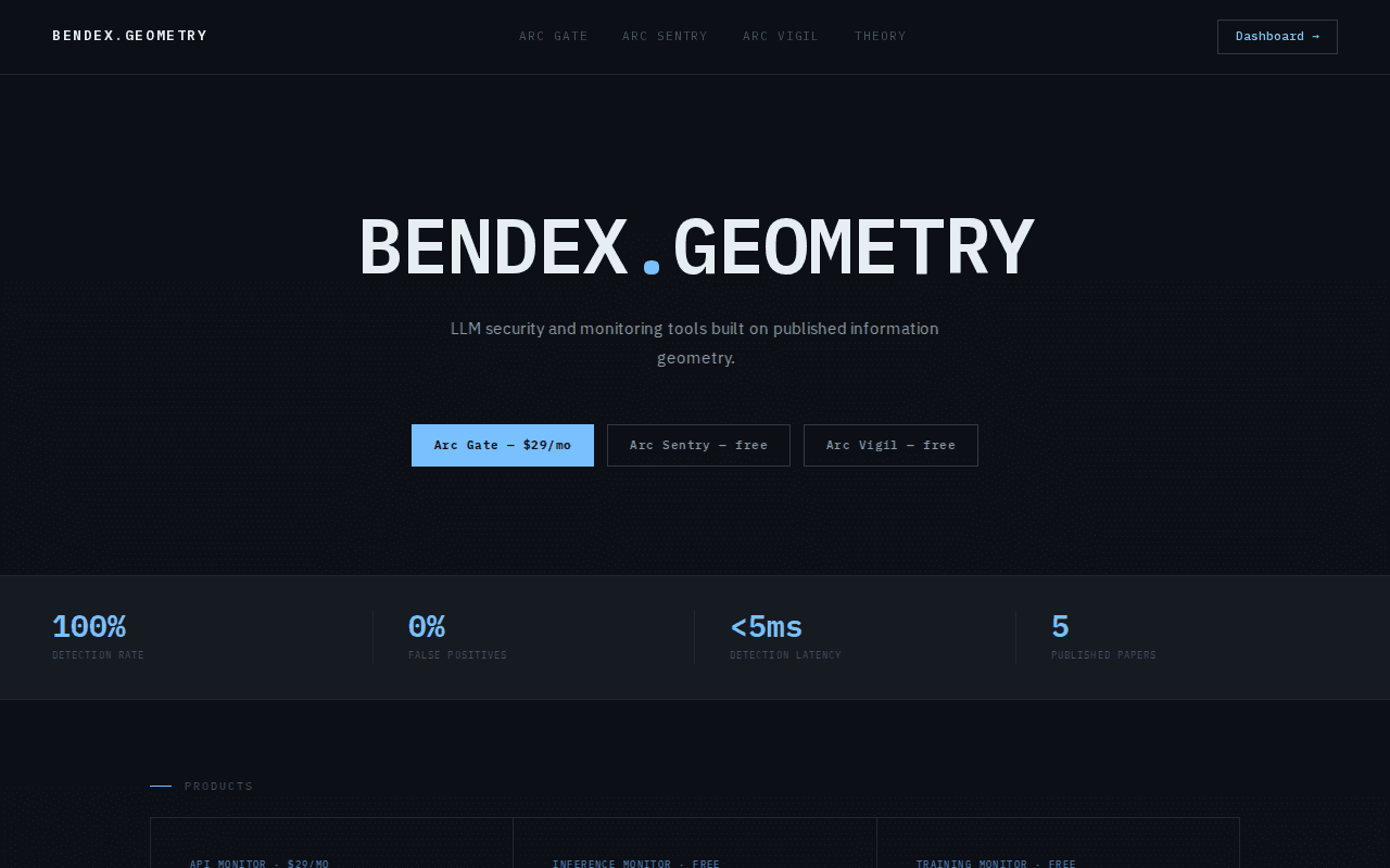 Bendex Geometry