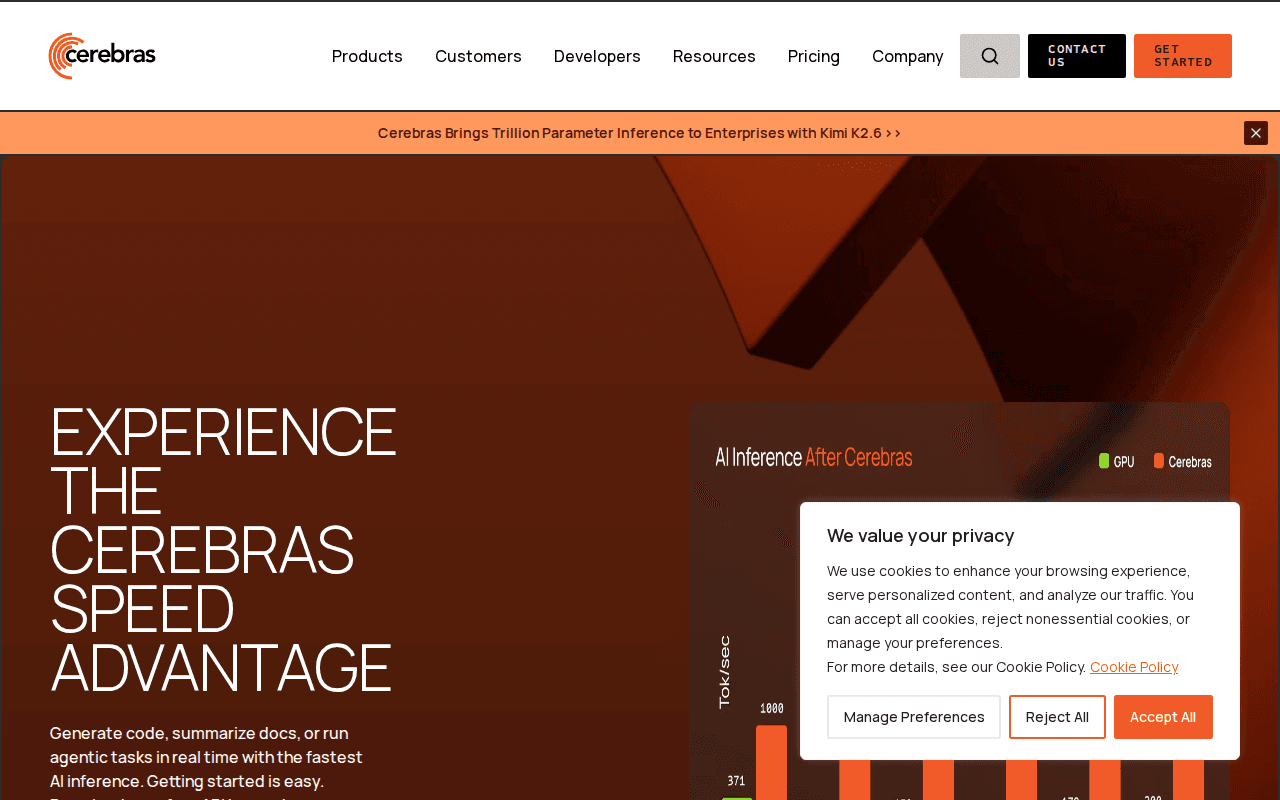 Inference - Cerebras