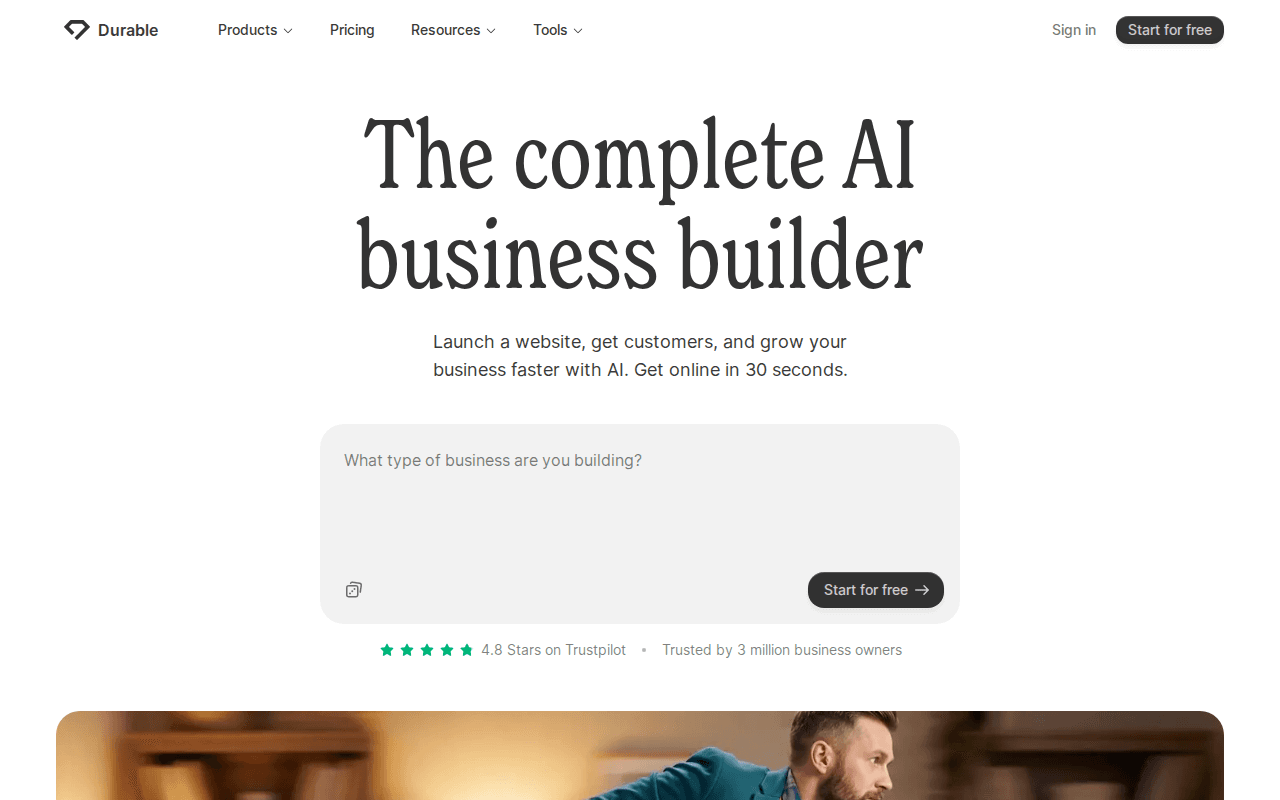 Durable – AI Business Builder