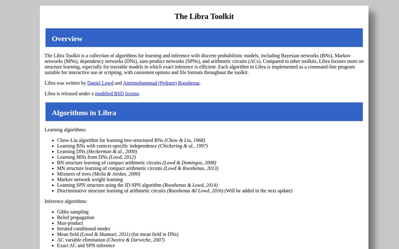 The Libra Toolkit