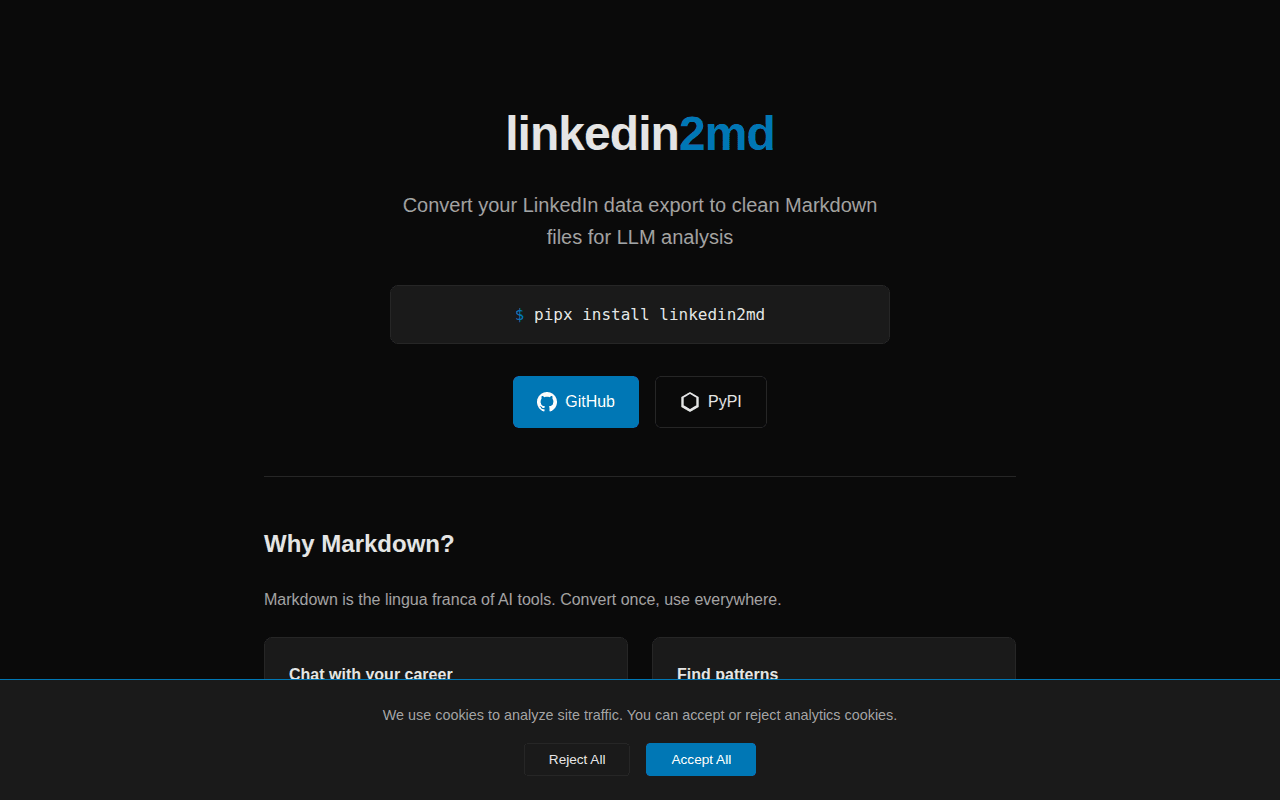 linkedin2md