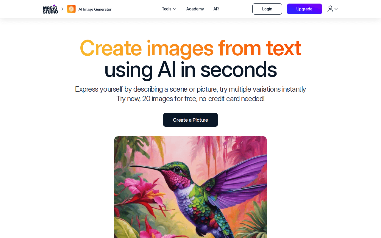 AI Image Generator by Magic Studio