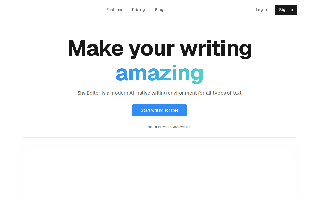 Shy Editor