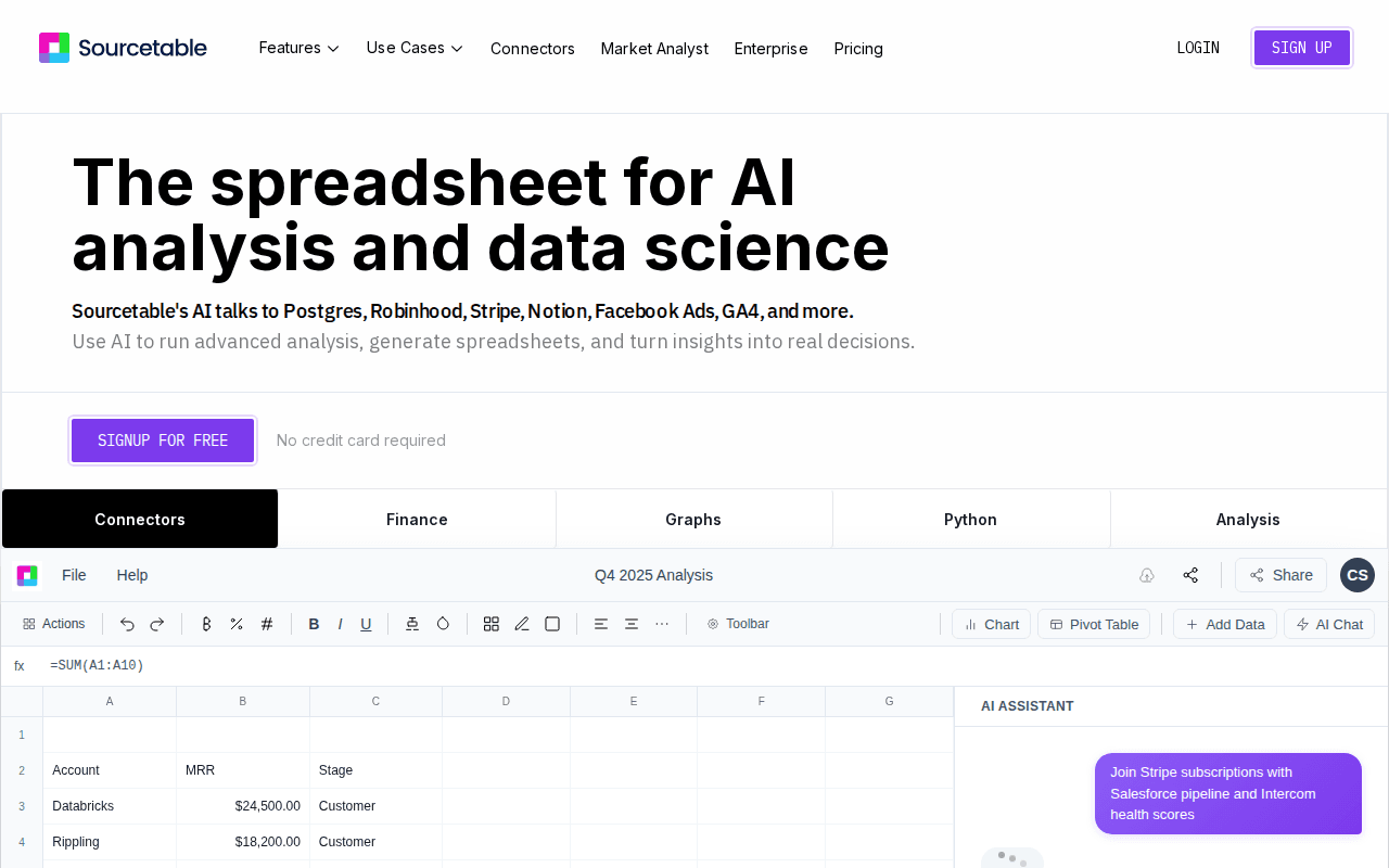 Sourcetable
