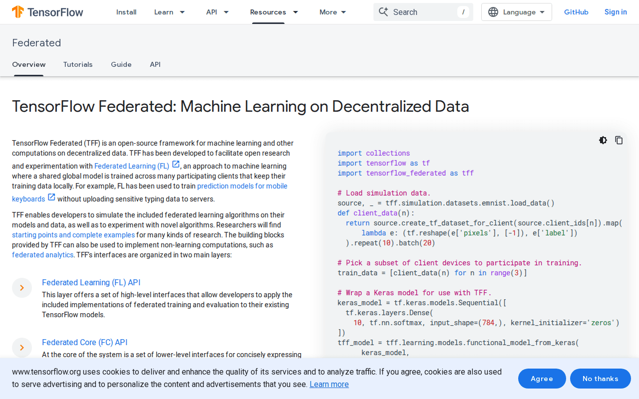 TensorFlow Federated