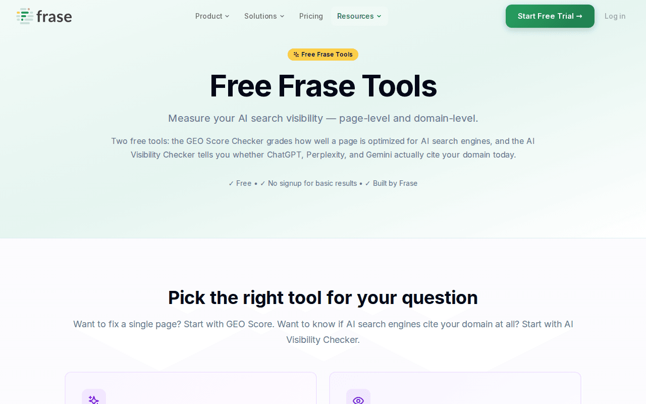 Free SEO & GEO Tools