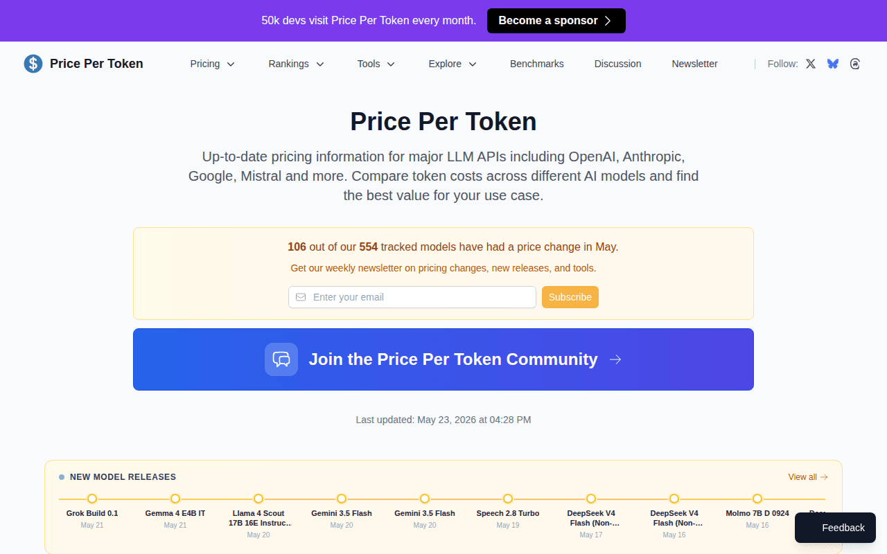 Price Per Token