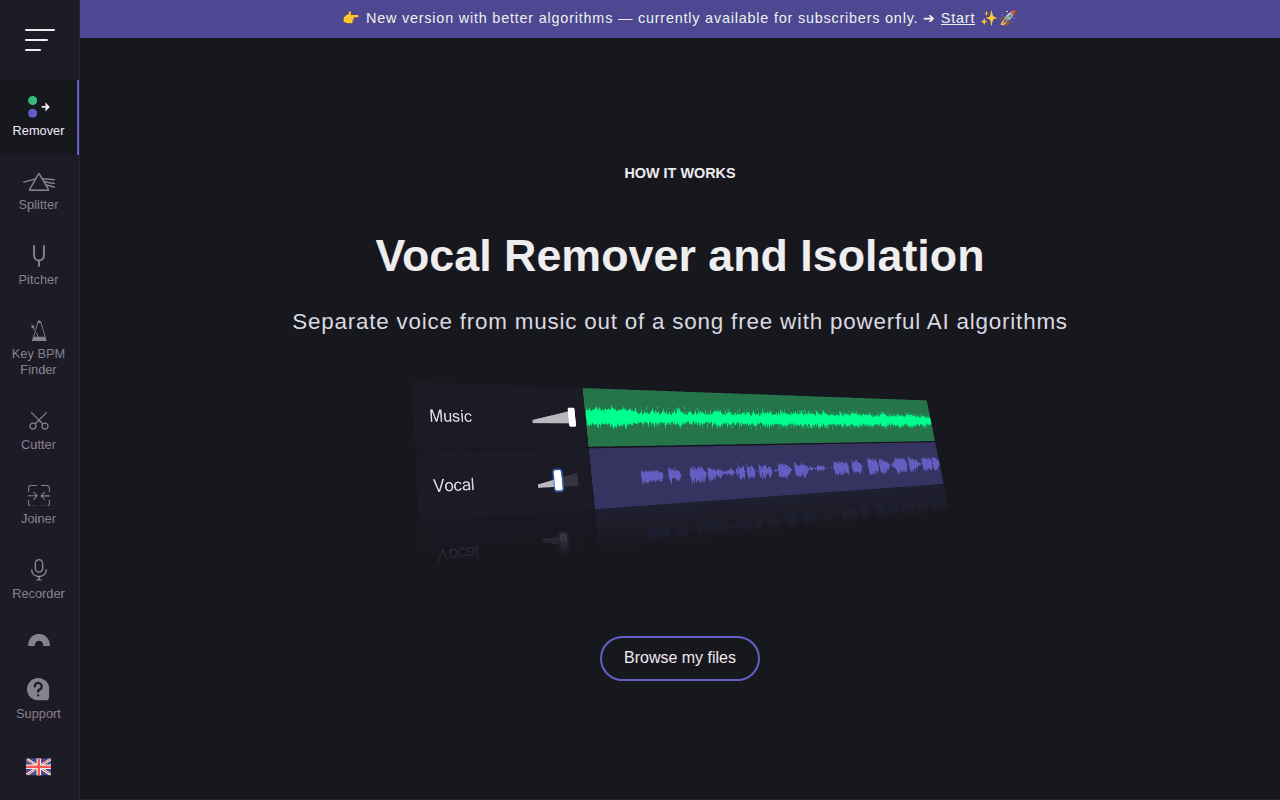 Vocal Remover and Isolation